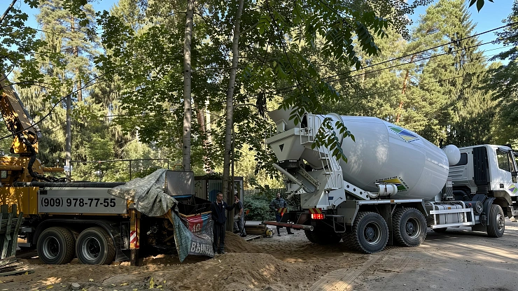 Столбчатый фундамент для столовой