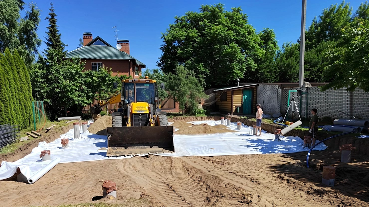 Столбчатый фундамент для столовой